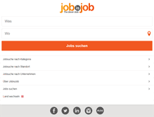 Tablet Screenshot of jobisjob.at